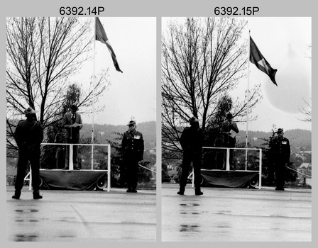 Corps Day Parade and Defence Force Service Medal Presentation at the Army Survey Regiment, Fortuna Villa, Bendigo. July 1986.