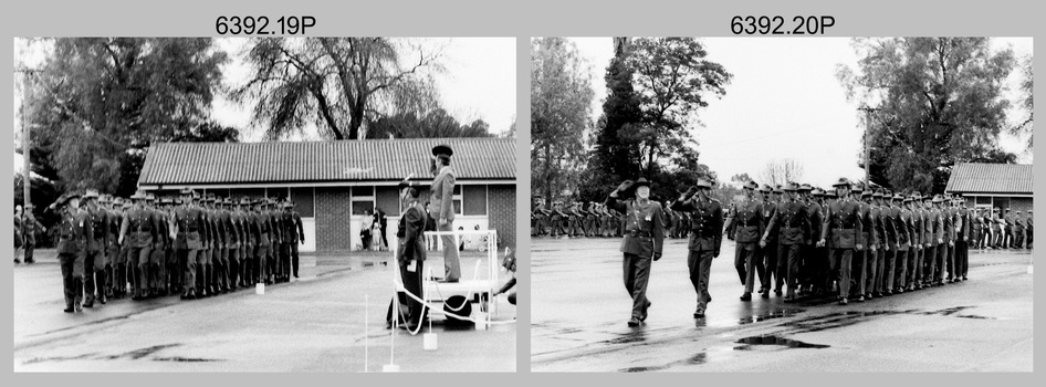 Corps Day Parade and Defence Force Service Medal Presentation at the Army Survey Regiment, Fortuna Villa, Bendigo. July 1986.