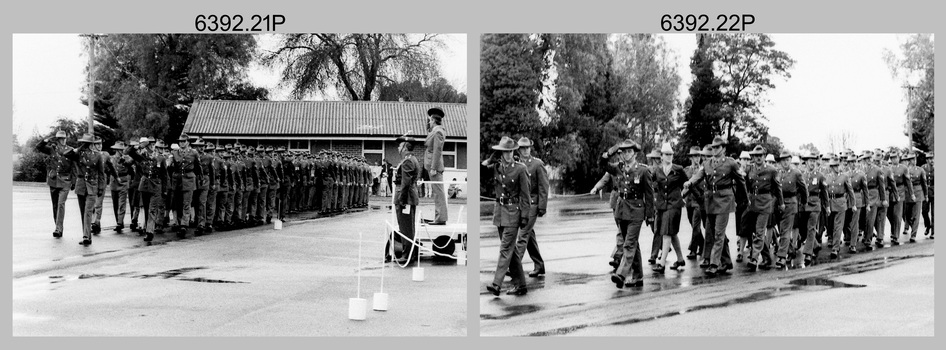 Corps Day Parade and Defence Force Service Medal Presentation at the Army Survey Regiment, Fortuna Villa, Bendigo. July 1986.