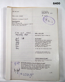 A4 Report on activities of 5 Fd Svy Sqn Jul - Dec 1978