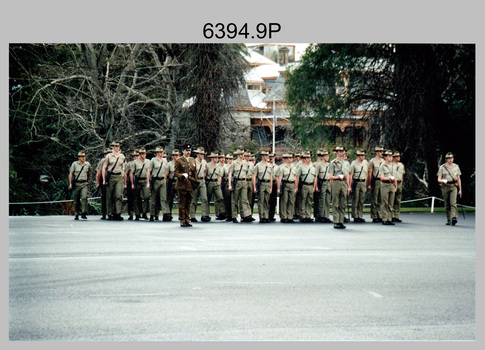 Corps Day Parade, Army Survey Regiment, Fortuna Villa, Bendigo. 1st July 1995.