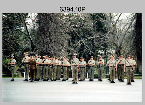Corps Day Parade, Army Survey Regiment, Fortuna Villa, Bendigo. 1st July 1995.