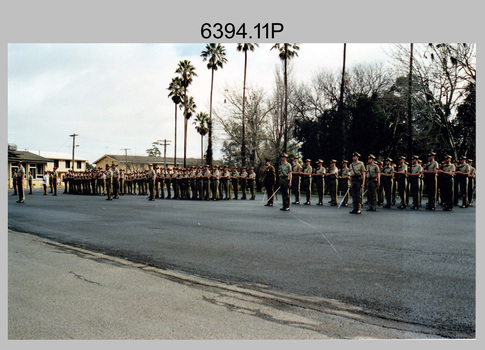 Corps Day Parade, Army Survey Regiment, Fortuna Villa, Bendigo. 1st July 1995.