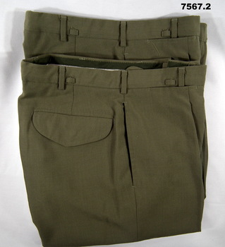 Two pair Khaki Army service trousers.