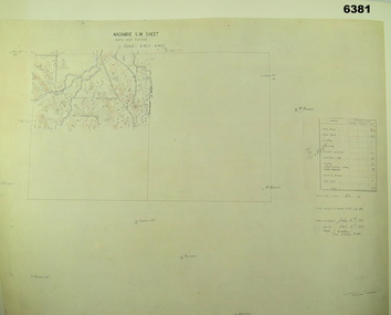 Reprinted copy of a Plane Table Compilation map