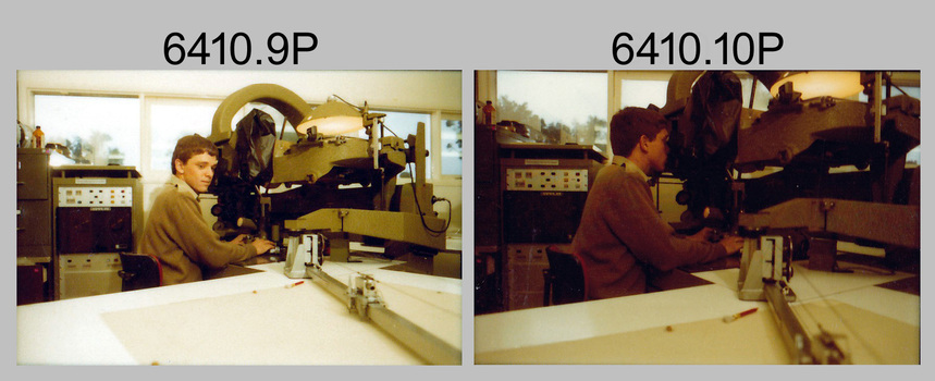 Wild B8 stereo feature extraction and AUTOMAP 1 computer systems operations. Army Survey Regiment, Fortuna, Bendigo. 1980. 