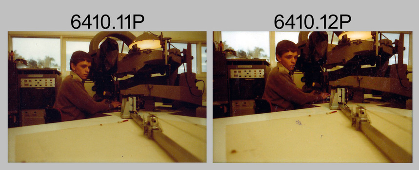 Wild B8 stereo feature extraction and AUTOMAP 1 computer systems operations. Army Survey Regiment, Fortuna, Bendigo. 1980. 