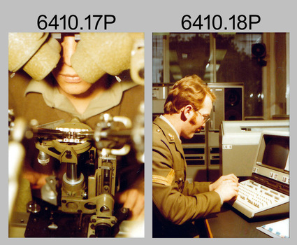 Wild B8 stereo feature extraction and AUTOMAP 1 computer systems operations. Army Survey Regiment, Fortuna, Bendigo. 1980. 