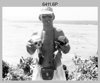 RASvy personnel undertaking topographic surveys in New Guinea, 1956-1957. 