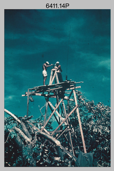 RASvy personnel undertaking topographic surveys in New Guinea, 1957. 