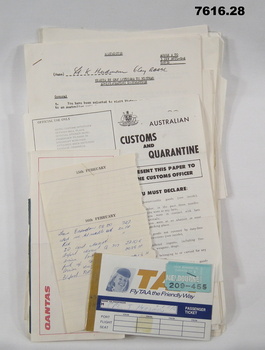 Collection of documents related to K.J. Herdman's 1970 Visit to Vietnam.