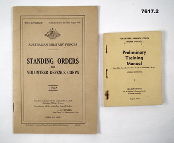 VDC Training Manuals - Standing orders and Training.