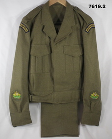 Army Battle dress jacket and trousers.