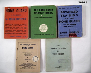 Five Home Guard Training Manuals.