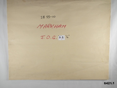 A folder containing color separation prints for the Markham JOG Ground and Air