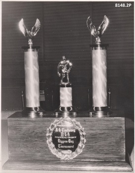 The new Diggers day Bowls Trophy.