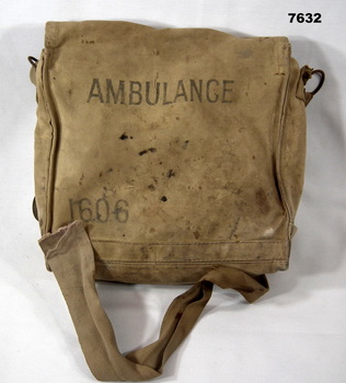 Ambulance bag for medical supplies.