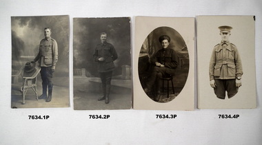 Series of photos of WW1 soldiers.