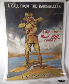 Facsimile of WW1 enlistment poster.