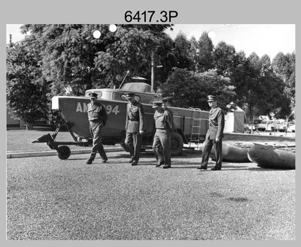 Australian General’s Visit to the Army Headquarters Survey Regiment, Fortuna Villa, Bendigo. c1964.