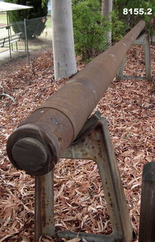 Photo showing the barrel with rings for attachment to the system