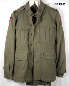 Khaki Woollen Uniform, jacket and trousers.