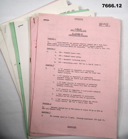 Collection of training notes for 3rd Training Group.