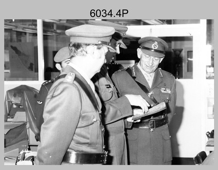Chief of the General Staff Visit to the Army Survey Regiment, Fortuna Villa, Bendigo. 1979.