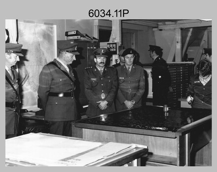 Chief of the General Staff Visit to the Army Survey Regiment, Fortuna Villa, Bendigo. 1979.