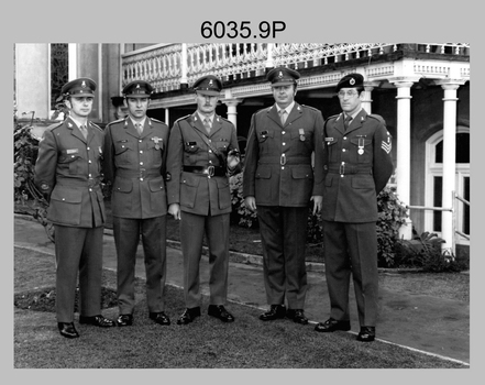 Defence Force Service Medal Presentations - Army Survey Regiment, Fortuna Villa, Bendigo. 1979.