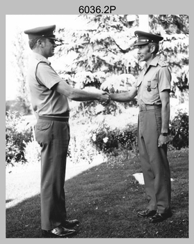Defence Force Service Medal Presentations - Army Survey Regiment, Fortuna Villa, Bendigo. 1982.