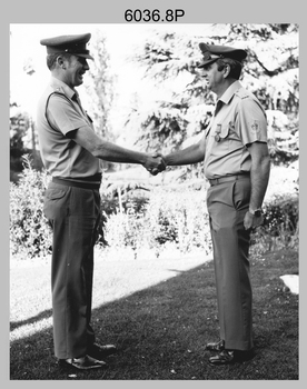 Defence Force Service Medal Presentations - Army Survey Regiment, Fortuna Villa, Bendigo. 1982.