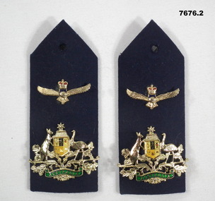 RAAF Shoulder boards with rank badges.
