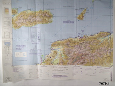 Contour maps of East Timor.