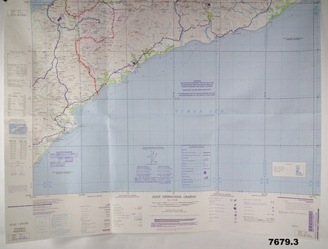 Contour maps of East Timor.