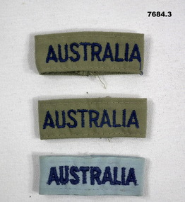 Epaulette badges of Nationality (Australia).
