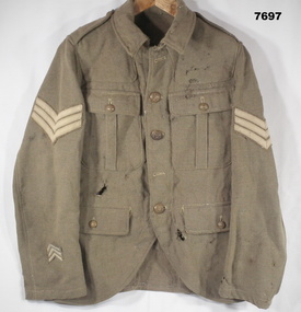 Uniform - JACKET, BATTLE DRESS, ARMY WW1, Australian Defence Industries, 1914-18