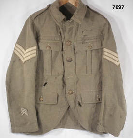 Army Battle Dress jacket from WW1.