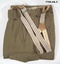 Army battle dress trousers with braces.