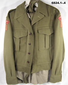Uniform - JACKET & TROUSERS, BATTLE DRESS, Ellison Bros, 1. 1950.  2. 1992. 4. 1981