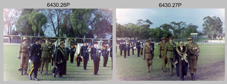 AHQ Survey Regiment Freedom of Entry Parade, Bendigo, 1970.
