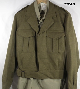 Army Battle Dress - Jacket and Trousers with shirt.