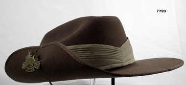 Australian Army felt slouch hat.
