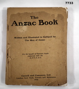 Book - BOOK FROM GALLIPOLI, Cassel & Company Ltd, "THE ANZAC BOOK", C 1916