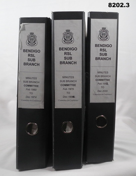 Three folders of BRSL committee minutes