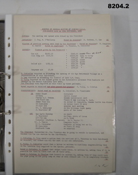 Page from one of the folders