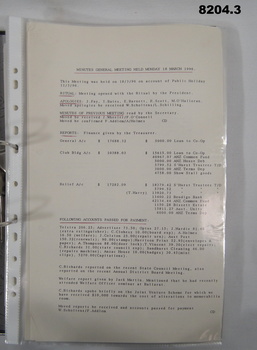Page from one of the folders.