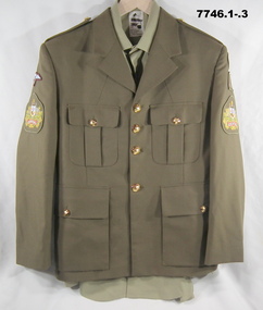 Khaki Army Service Dress Uniform.