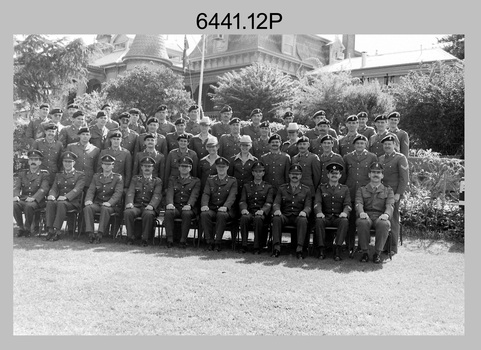 Group Photos of Litho Sqn personnel, Army Survey Regiment, Fortuna Villa, Bendigo. 1990.
