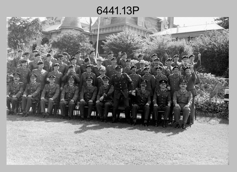Group Photos of Litho Sqn personnel, Army Survey Regiment, Fortuna Villa, Bendigo. 1990.